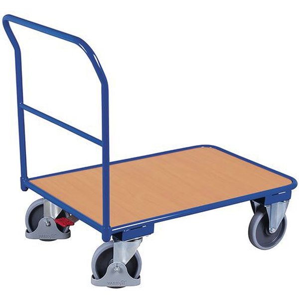 Carrello In Acciaio Con Sponda Tubolare 1300X700X1030Mm 400 Kg,-image