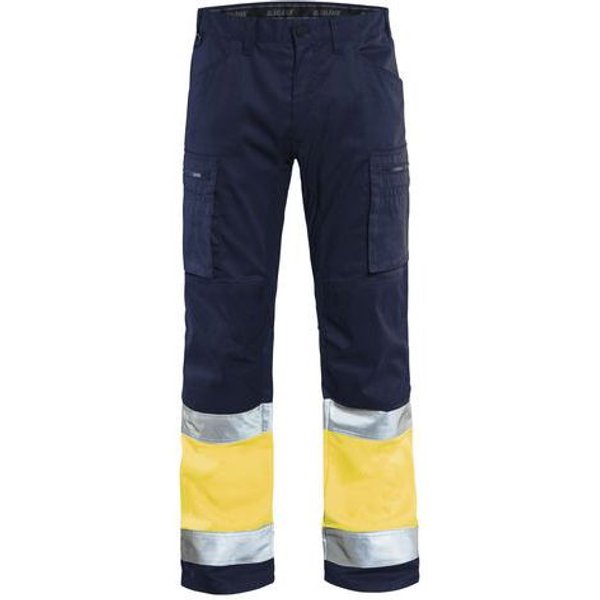 Blaklader - Pantaloni Da Artigiano Elasticizzati Ad Alta Visibilità 48c-image