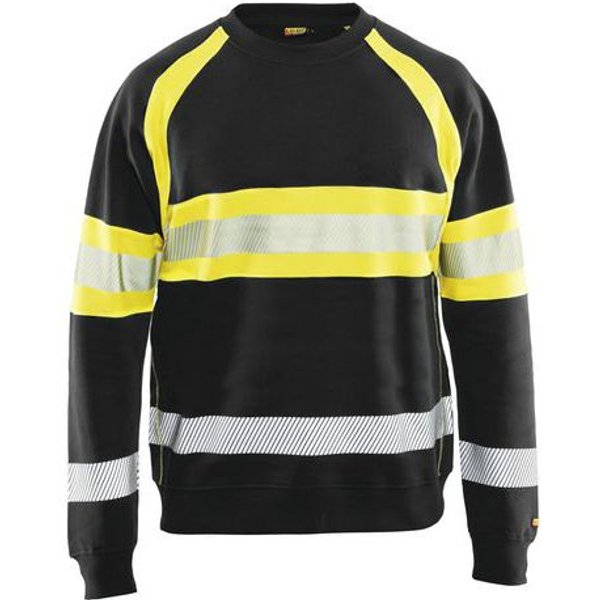 Blaklader - Felpa Ad Alta Visibilità Nera/gialla Fluorescente Xl-image