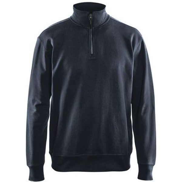 Blaklader - Felpa Con Colletto Con Zip Blu Marina Scuro Taglia 4xl-image