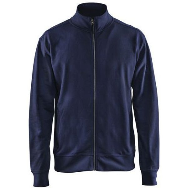 Felpa Con Zip Blu Marina Taglia Xxl,-image