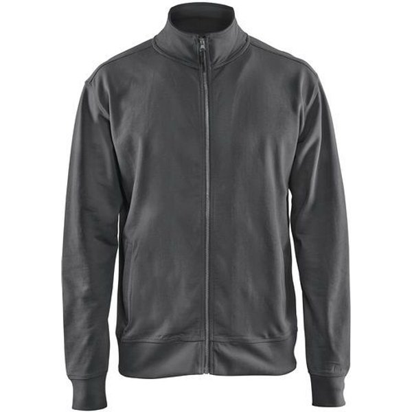 Felpa Con Zip Grigio Scuro Taglia Xl,-image