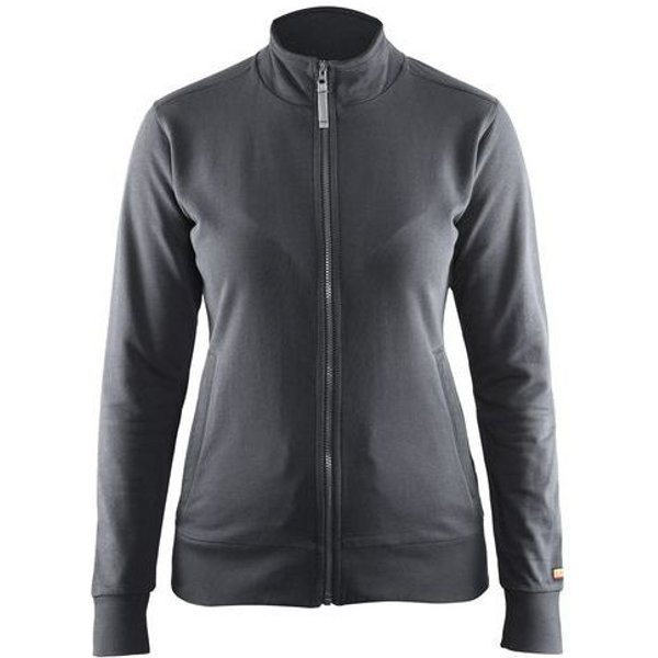 Felpa Con Zip Da Donna Grigio Scuro Taglia Xs,-image