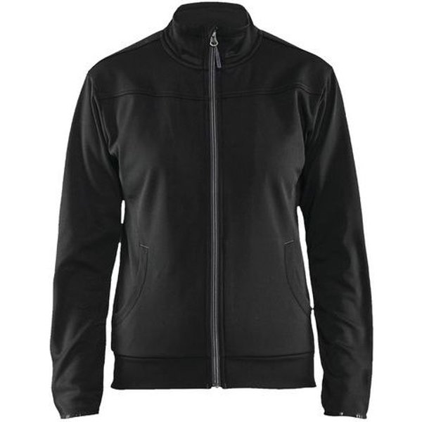 Felpa Con Zip Da Donna Nero/Grigio Scuro Taglia L,-image