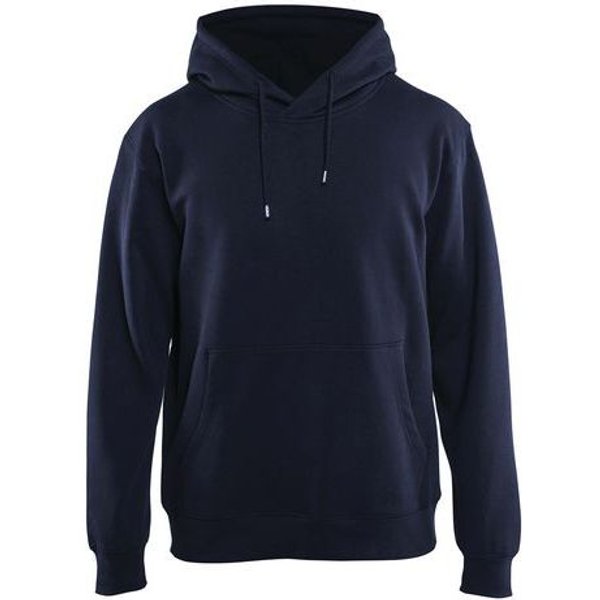 Felpa Con Cappuccio Blu Marina Taglia 4XL,-image