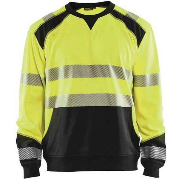 Blaklader - Felpa Giallo/nero Fluorescente Ad Alta Visibilità M-image