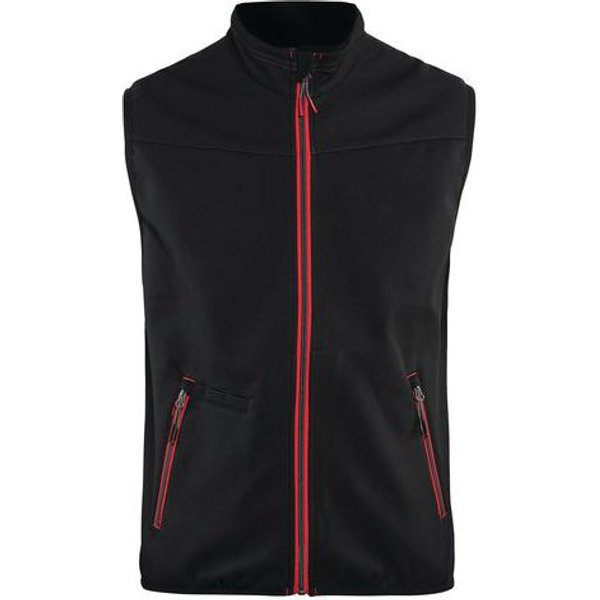 Gilet Senza Maniche Nero/Rosso 4XL,-image