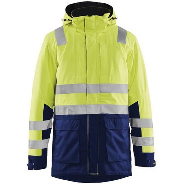 Parka Giallo Fluorescente/Navy Ad Alta Visibilità Xxxl,-image