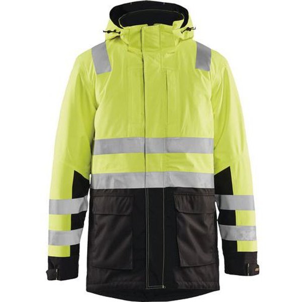 Parka Ad Alta Visibilità Giallo Fluorescente/Nero Xxl,-image