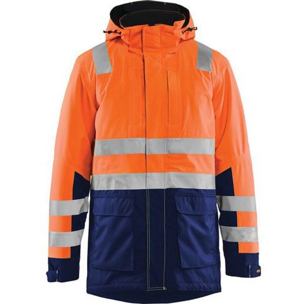 Blaklader - Parka Ad Alta Visibilità Arancione Fluorescente/navy Xs-image