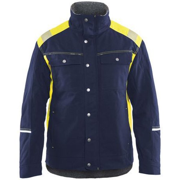 Blaklader - Giacca Invernale Craftsman Blu/giallo Fluorescente M-image