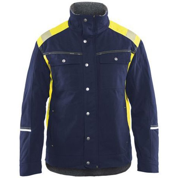 Blaklader - Giacca Invernale Craftsman Blu/giallo Fluorescente Xl-image