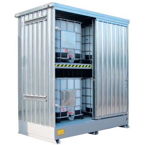 Modul Container Zincatostoccaggio 4 Cisternette Da Lt. 1000 - Manutan-image