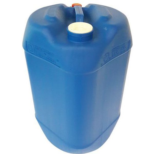 Fusto In Pehd 30L Blu Quadrato Con 2 Tappi Omologato,-image