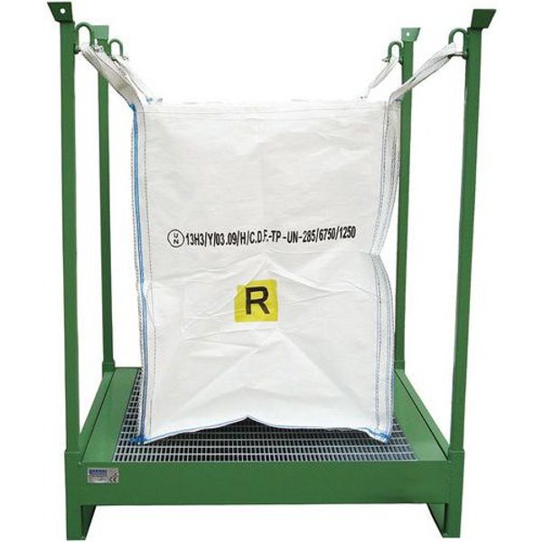 Porta Big-Bag Con Vasca Di Recupero - 1200 Kg,-image