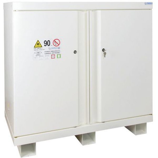 Armadio Multirischio Per Banco 2 Ante 3 Scomparti 1X55 L,-image