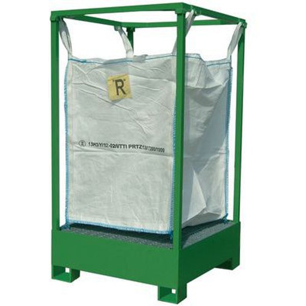 Struttura Porta Big Bag Con Vasca Di Contenimento - Manutan-image