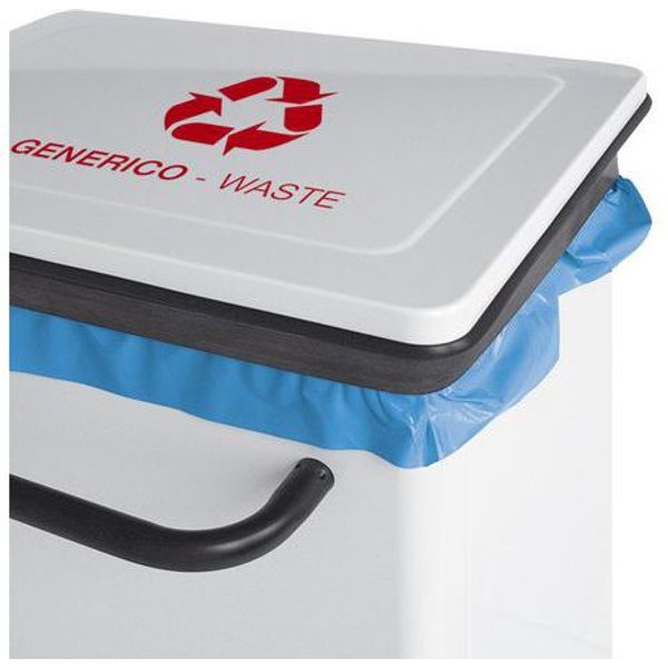 Pattumiera Rettangolare 70 Lt Coperchio A Pedale Generico - Manutan-image