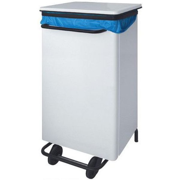 Pattumiera Rettangolare 110 Lt Coperchio A Pedale - Manutan-image