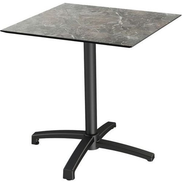 Veba - Tavolino Bistrot Pieghev X Cross Galaxy Marble 70x70 Cm-image