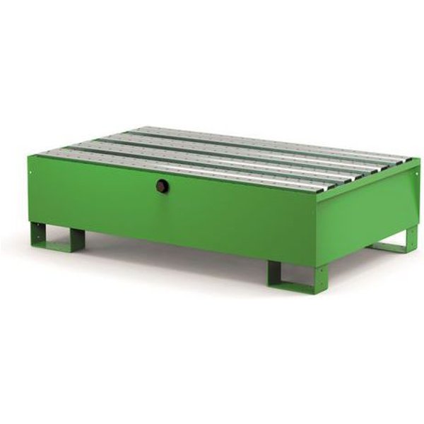 Vasca 2 Fusti Modulare Con Doghe 200 L Verde Ral 6018 - Manutan-image