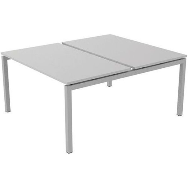 Robberechts - Scrivania Dritta Bench 2 Postazioni 140 Cm - Bianca-image