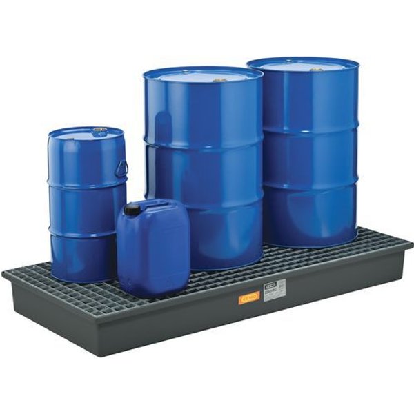 Cemo - Vasca Di Raccolta 220l - 3 Fusti Con Griglia Galvanizzata-image