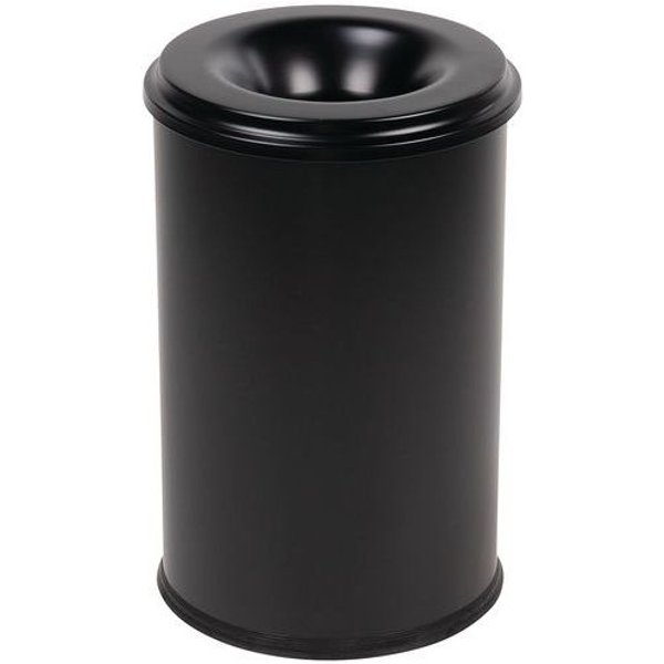 Pattumiera Ignifuga Manutan - 30 L - Nera - Manutan-image