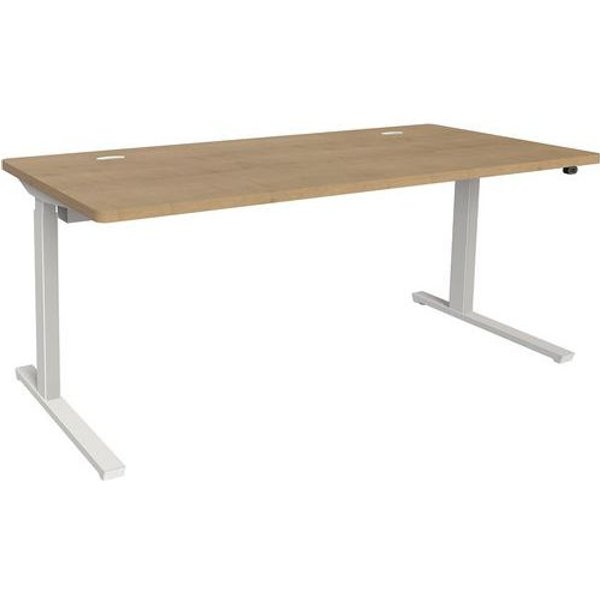 Adema+ Scriv Reg Elettr 180X80Cm Rip Rovere Ant/Bianco,-image