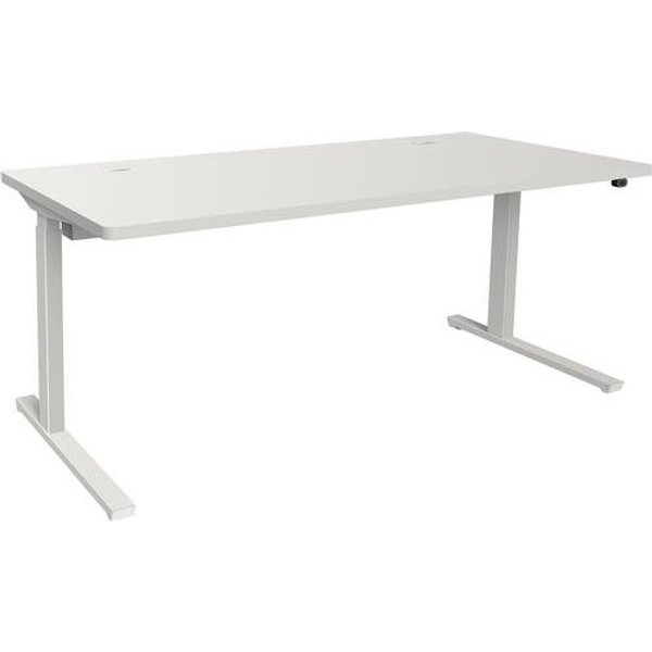 Adema+ Scriv Reg Elettr 180X80Cm Rip Bianco/Bianco,-image