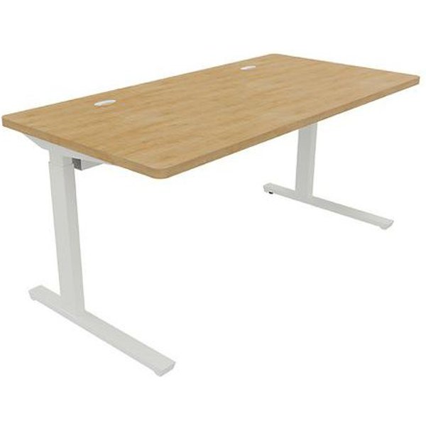 Adema+ Scriv Reg Elettr 160X80Cm Rip Rovere Ant/Bianco,-image
