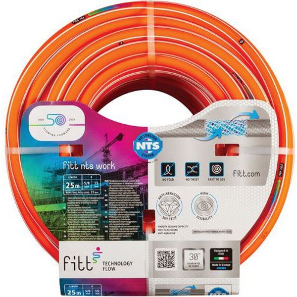 Tubo D'irrigazione Nts Work Arancione Ø 15 Mm - 50 M - Fitt,-image