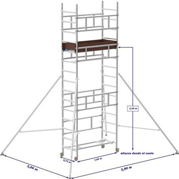 Smart Tower Ponteggio Alluminio H M 4,75 EN1004,-image