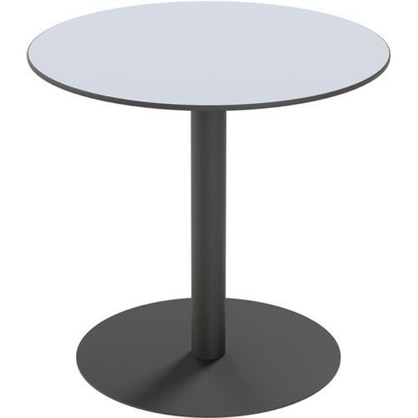 Tavolo Ristorazione Mezzo Rotondo ø80Cm Laminato Bianco,-image