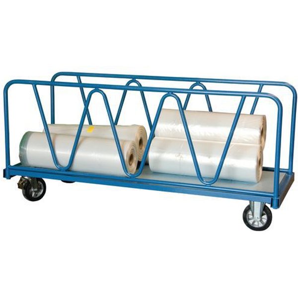 Carrello 1200Kg 2000X800 Mm 2 Sponde Ruote Disposte A Rombo,-image