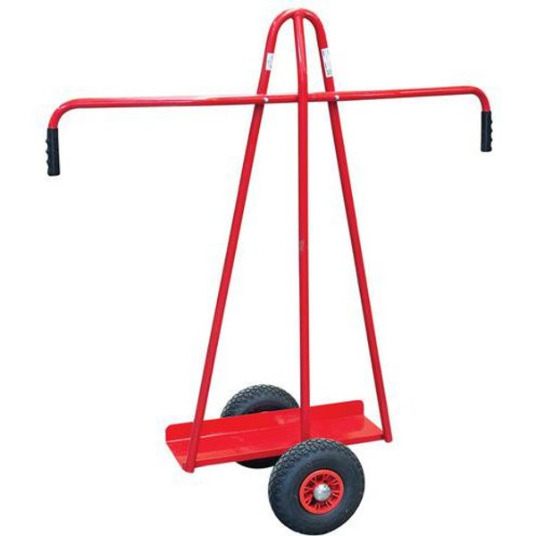 Carrello Portapannelli 300 Kg Maniglia Fissa Ruote Pneumatiche,-image