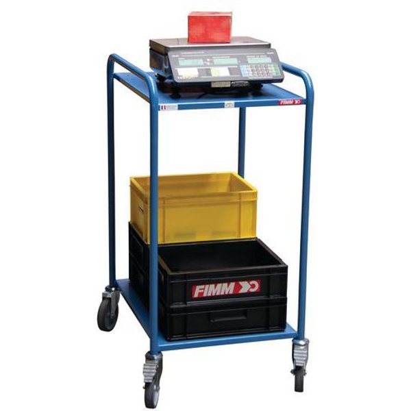 Carrello Fimm 250 Kg 2 Ripiani 635X470 Mm Lamiera,-image
