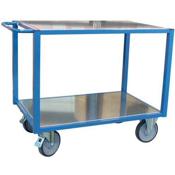 Carrello Fimm 500 Kg 2 Ripiani In Lamiera 1060X680 Mm,-image