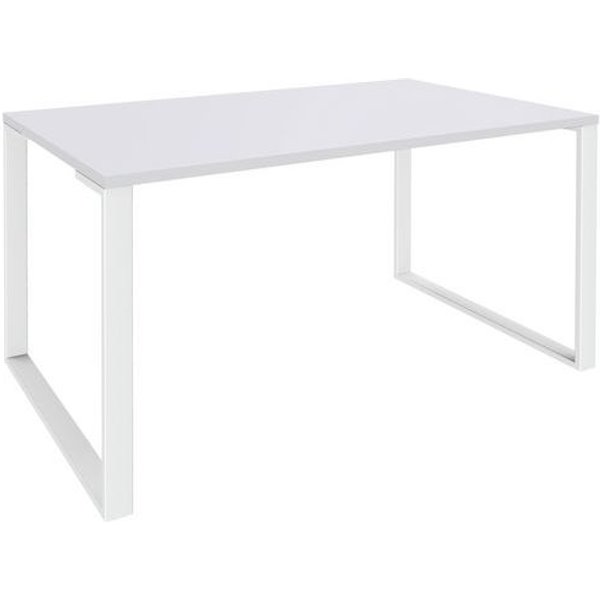 Scrivania 120X80 Bianco/Piedi Bianco,-image