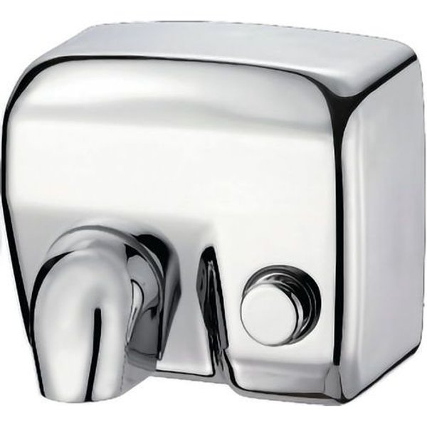 Asciugamani Tradizionale Con Resistenza A Pulsante - Inox Aisi 304 Brillante,-image