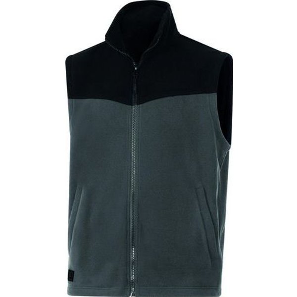 Gilet In Pile Senza Maniche - Gilli Grigio Scuro-Nero L,-image