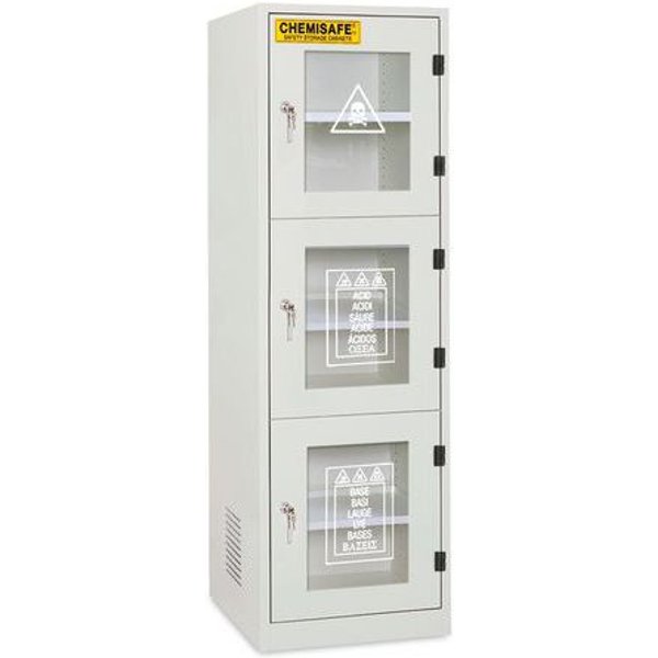Armadio Di Sicurezza Multirischio 3 Scomparti Anta Vetrata,-image