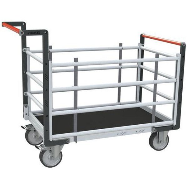 Carrello Tubolare Ruote TPE 2 Sponde - 965X555-500-Gomma,-image