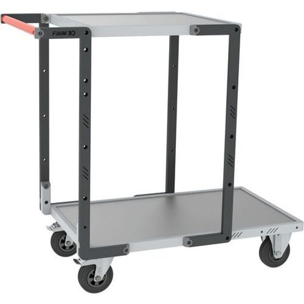 Carrello 1 Ripiano 850X495 + 1 Ripiano 550X495-Lamiera,-image
