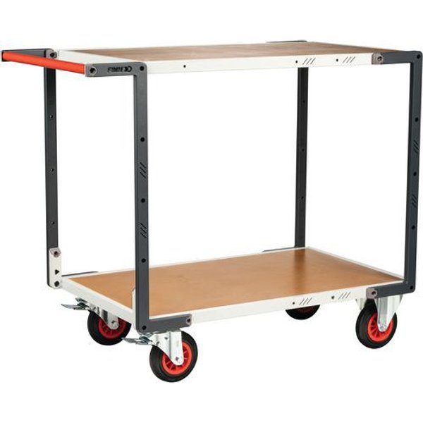 Carrello A 2 Ripiani 1000X595-Medium 400Kg,-image