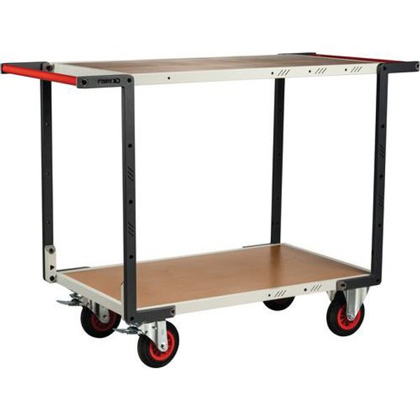 Carrello 400 Kg Ruote CC 2 Ripiani 1000X595 - Medio,-image