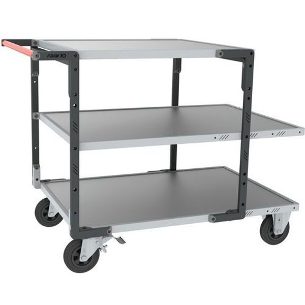 Carrello 2 Ripiani 1115X750 + 1 Ripiano 815X750 - Medio,-image