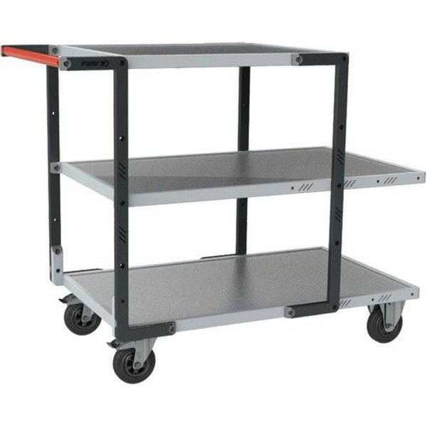 Carrello Con Ruote TPE Piano 850X495 + 2 Piani 550X495-Lamiera,-image