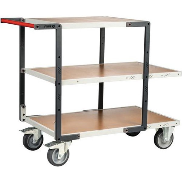 Carrello Con Ruote Tpe, 2 Ripiani 850X495 + Ripiano 550X495-Medio,-image