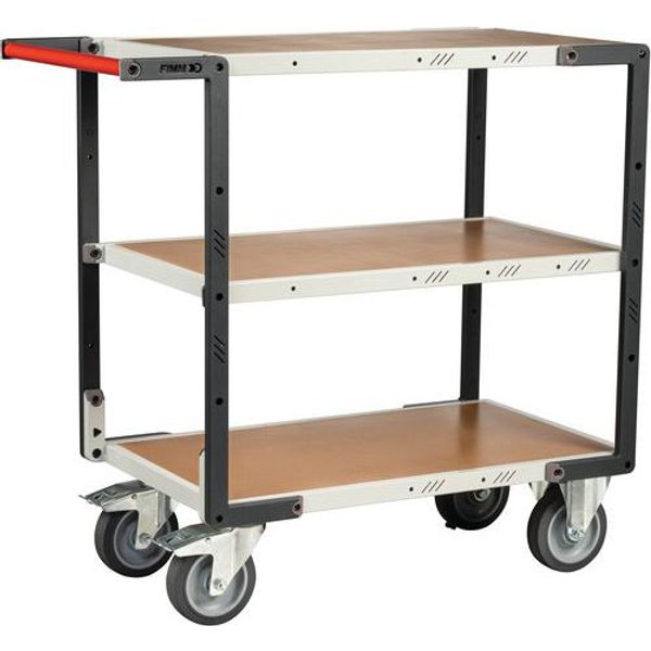 Carrello Montato Ruote TPE - 3 Ripiani 850X495 - Medio,-image
